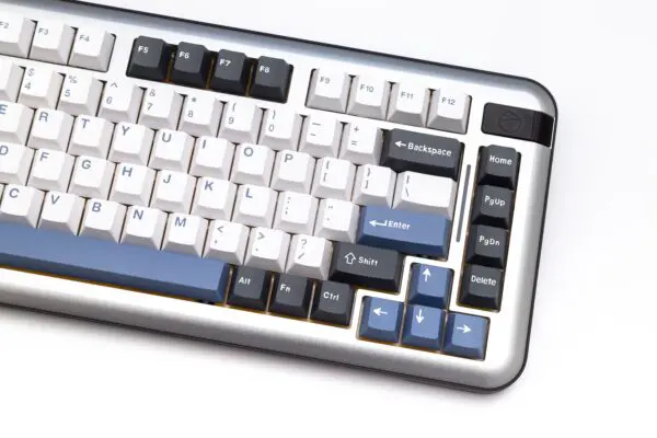 GMK+ Arctic Blue White Series Cherry Custom Keycap Set