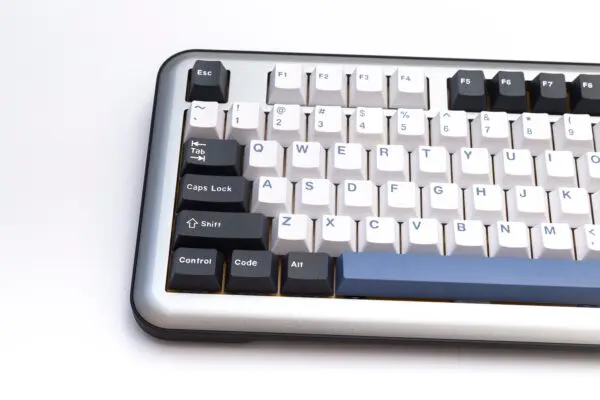 GMK+ Arctic Blue White Series Cherry Custom Keycap Set