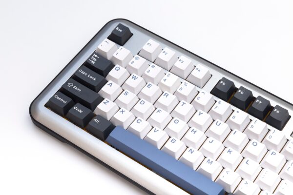 GMK+ Arctic Blue White Series Cherry Custom Keycap Set