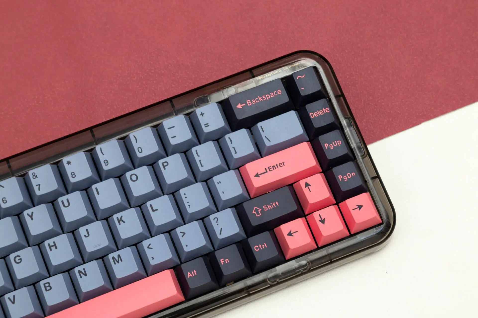 173 Keys 8008 Red Cherry Profile Double Shot Keycaps For Gaming Mechanical Keyboard Mx Switch Link65 QK65 Angle80 ISO Layout