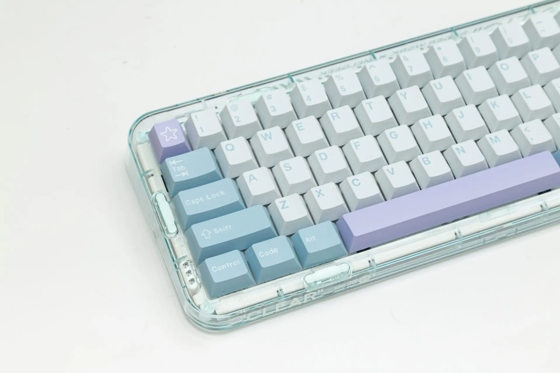 PBT Keycaps Illusion Cherry Profile Keycap Double Shot For Womier GK61 Anne Pro 2 Gaming Mechanical Keyboard 173 Keys ISO Keys