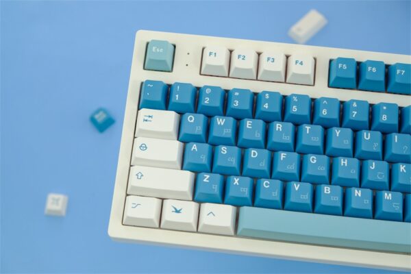GMK+ Sea Fog Series Cherry Custom Keycap Set