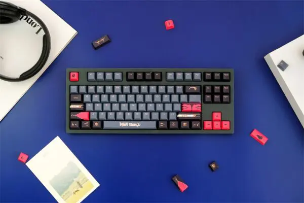 GMK+ Mori Calliope Series Cherry Custom Keycap Set