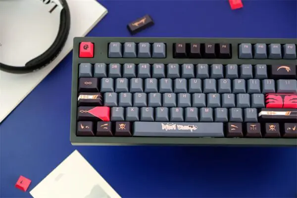 GMK+ Mori Calliope Series Cherry Custom Keycap Set
