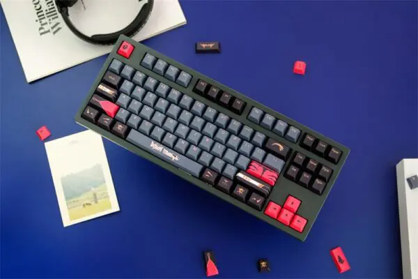 GMK+ Mori Calliope Series Cherry Custom Keycap Set
