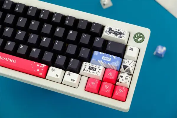 GMK+ White Black Series Cherry Custom Keycap Set