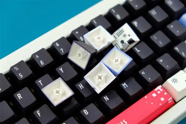 GMK+ White Black Series Cherry Custom Keycap Set