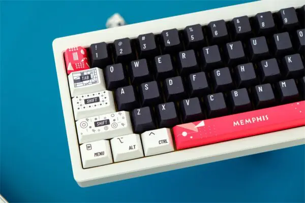GMK+ White Black Series Cherry Custom Keycap Set