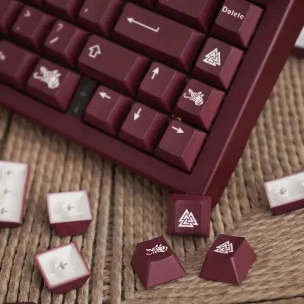 GMK + Blood Red Series Cherry Custom Keycap Set