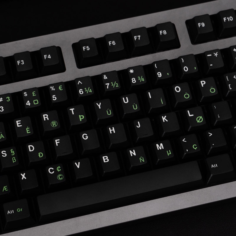 Large Set Keycap Royal Alpha Kludge Typewriter Keycaps Cherry Profile For 68/84/87/104/108 Mechanical Keyboard