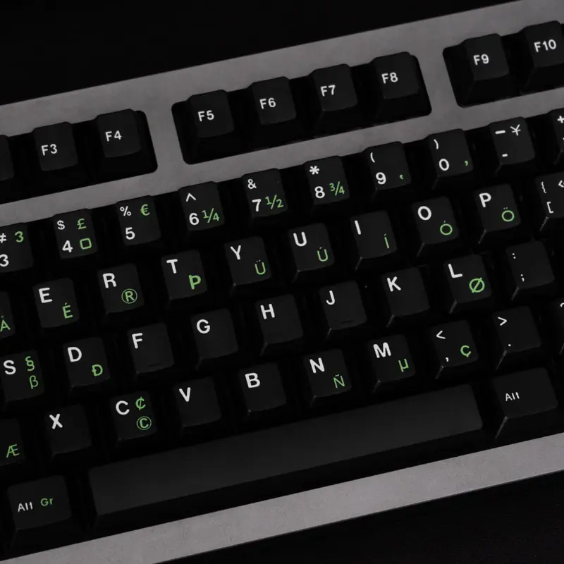 Large Set Keycap Royal Alpha Kludge Typewriter Keycaps Cherry Profile For 68/84/87/104/108 Mechanical Keyboard