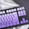 GMK + Purple White Series Cherry Custom Keycap Set
