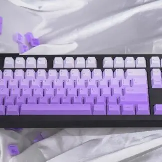 GMK + Purple White Series Cherry Custom Keycap Set