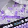 GMK + Purple White Series Cherry Custom Keycap Set