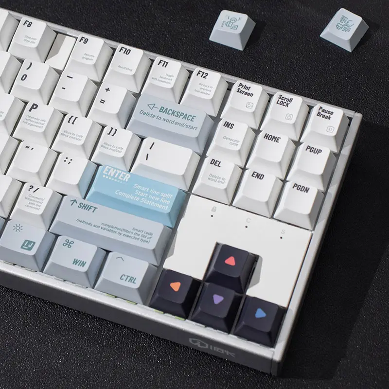 143 Keys 1/Set Programmer Theme PBT Keycaps Dye Sub Cherry Profile Keycap For Mx Switches Mechanical Keyboard 1.75U 2U Shift Key