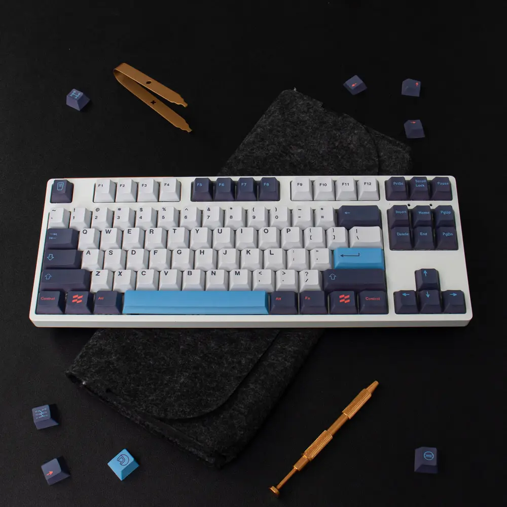 GMK + Blue Berry Cherry Custom Keycap Set