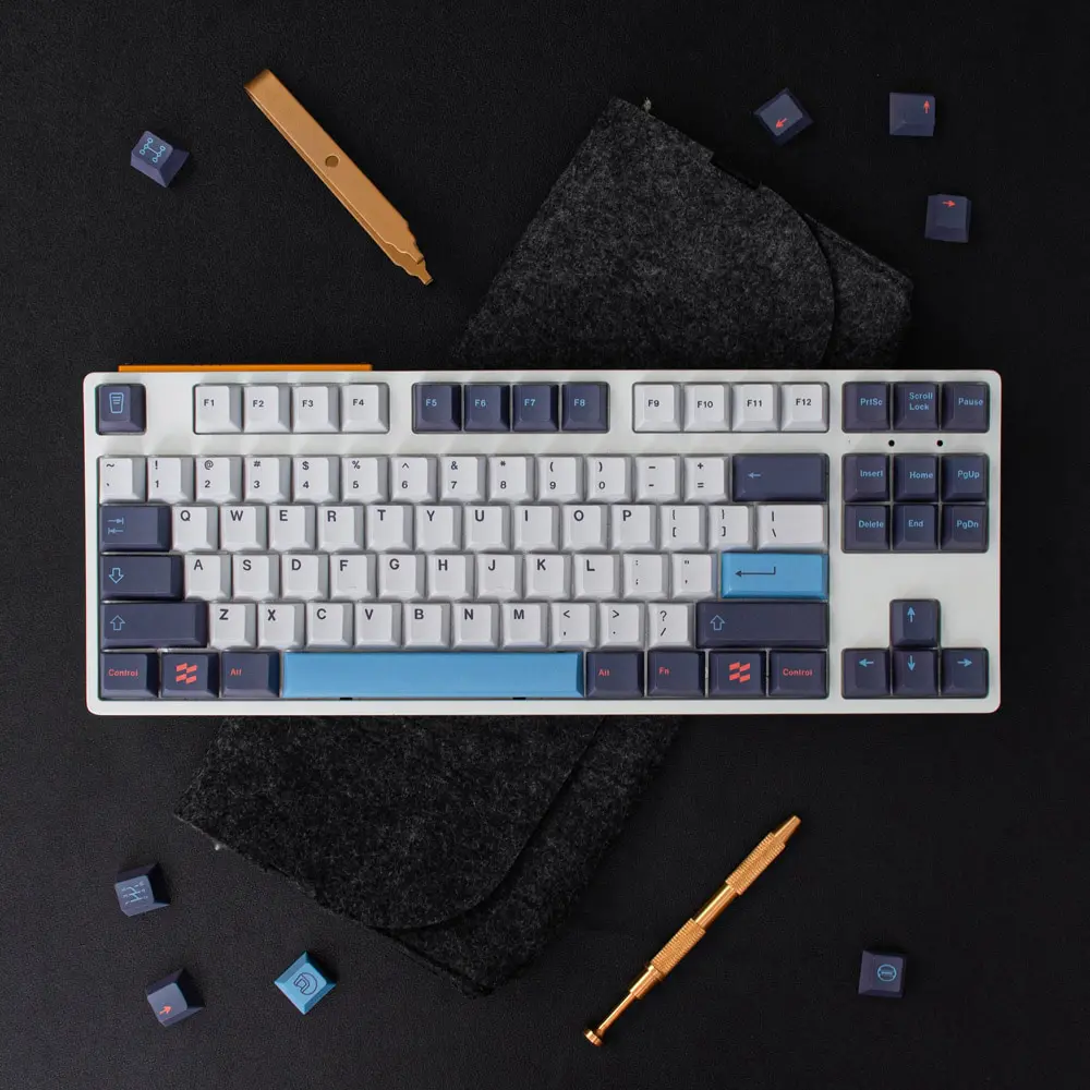 GMK + Blue Berry Cherry Custom Keycap Set