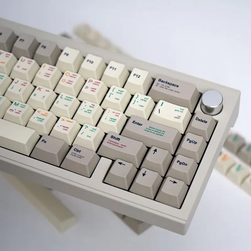 GMK Retro programmer 143 retro keycap mechanical keyboard keycap PBT Dye SUB cherry Profile for 61/64/68/75/84/87/96/980/100/104