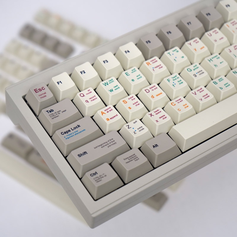 GMK Retro programmer 143 retro keycap mechanical keyboard keycap PBT Dye SUB cherry Profile for 61/64/68/75/84/87/96/980/100/104