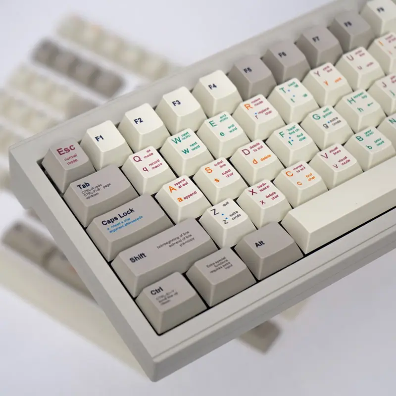 GMK Retro programmer 143 retro keycap mechanical keyboard keycap PBT Dye SUB cherry Profile for 61/64/68/75/84/87/96/980/100/104