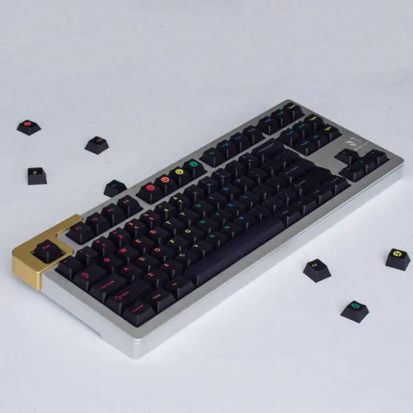 GMK+ Midnight Rainbow Cherry Custom Keycaps Set - Image 4