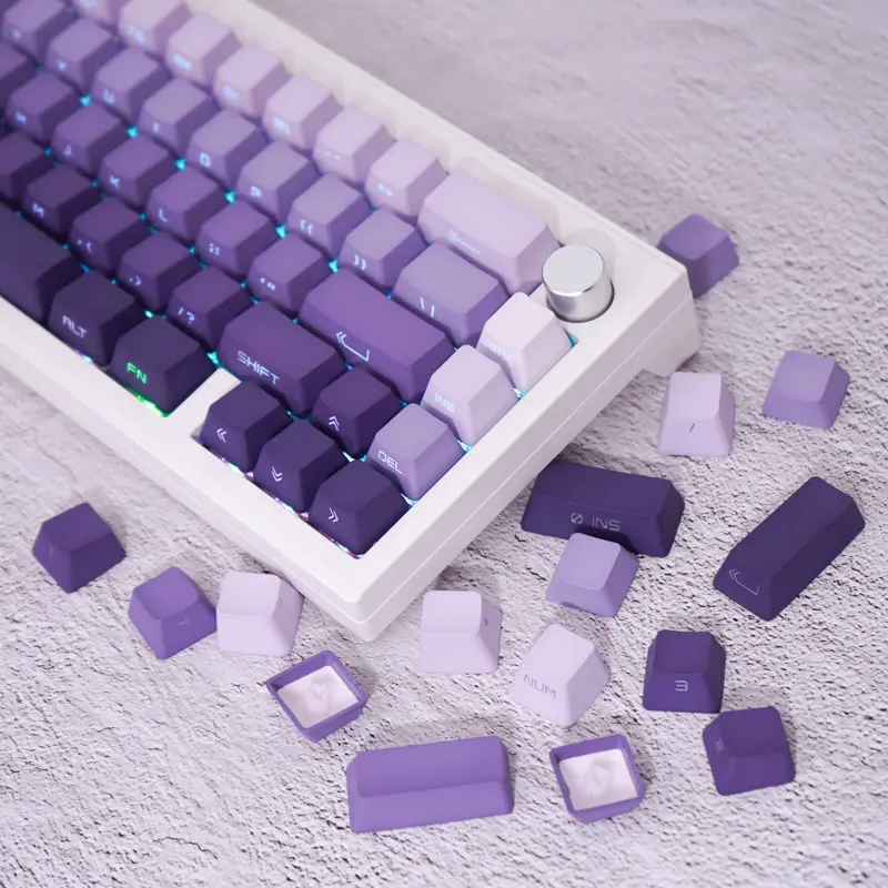 GMK+ Purple Gradient OEM Custom Keycaps Set