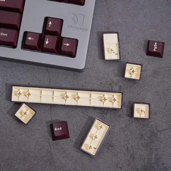 GMK+ Brown Translucent Cherry Custom Keycaps Set - Image 8