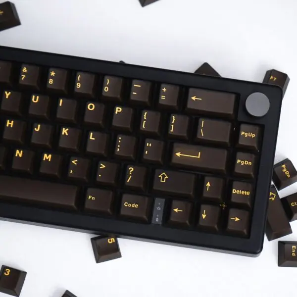 GMK+ Black Gold Cherry Custom Keycaps Set - Image 5