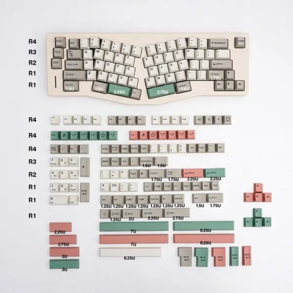 GMK+ Bicolor Cherry Custom Keycaps Set - Image 6