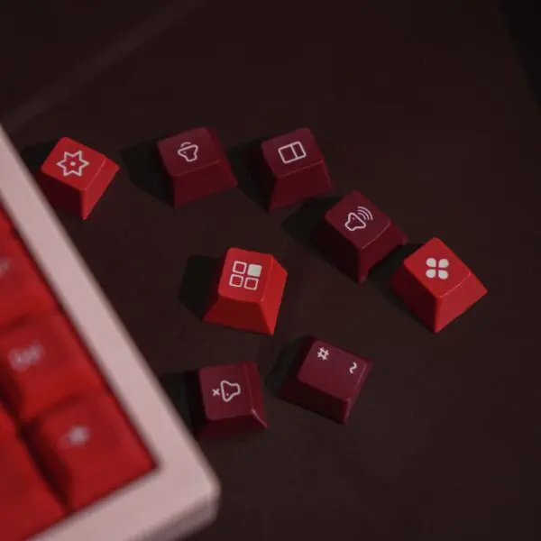 GMK+ Ham Cherry Custom Keycaps Set - Image 9