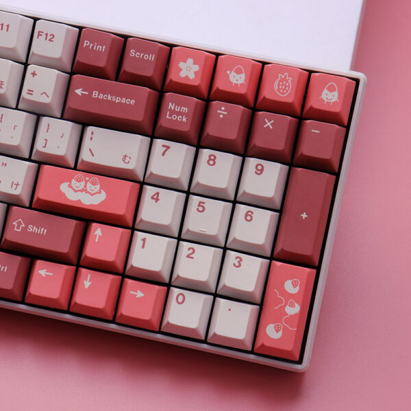 GMK+ Pink Cherry Custom Keycaps Set