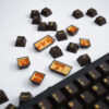 GMK+ Black Gold Cherry Custom Keycaps Set