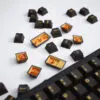 GMK+ Black Gold Cherry Custom Keycaps Set