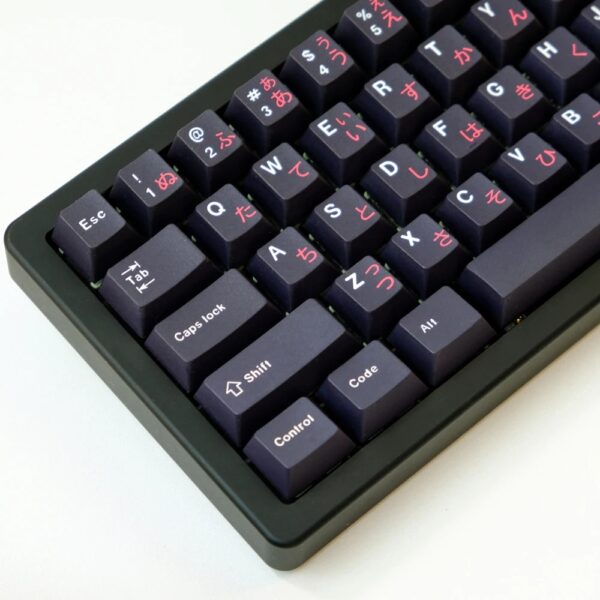 GMK+ Black Japanese Cherry Custom Keycaps Set