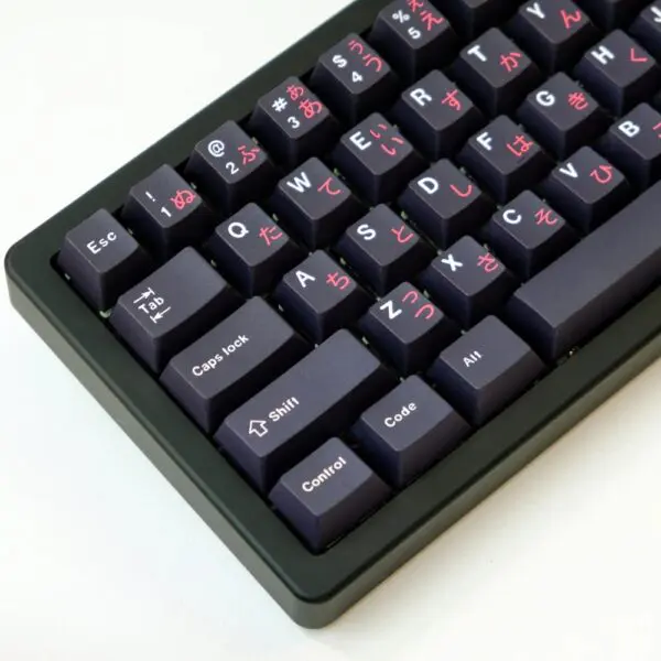 GMK+ Black Japanese Cherry Custom Keycaps Set