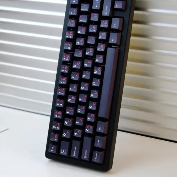 GMK+ Black Japanese Cherry Custom Keycaps Set