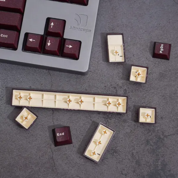 GMK+ Brown Translucent Cherry Custom Keycaps Set