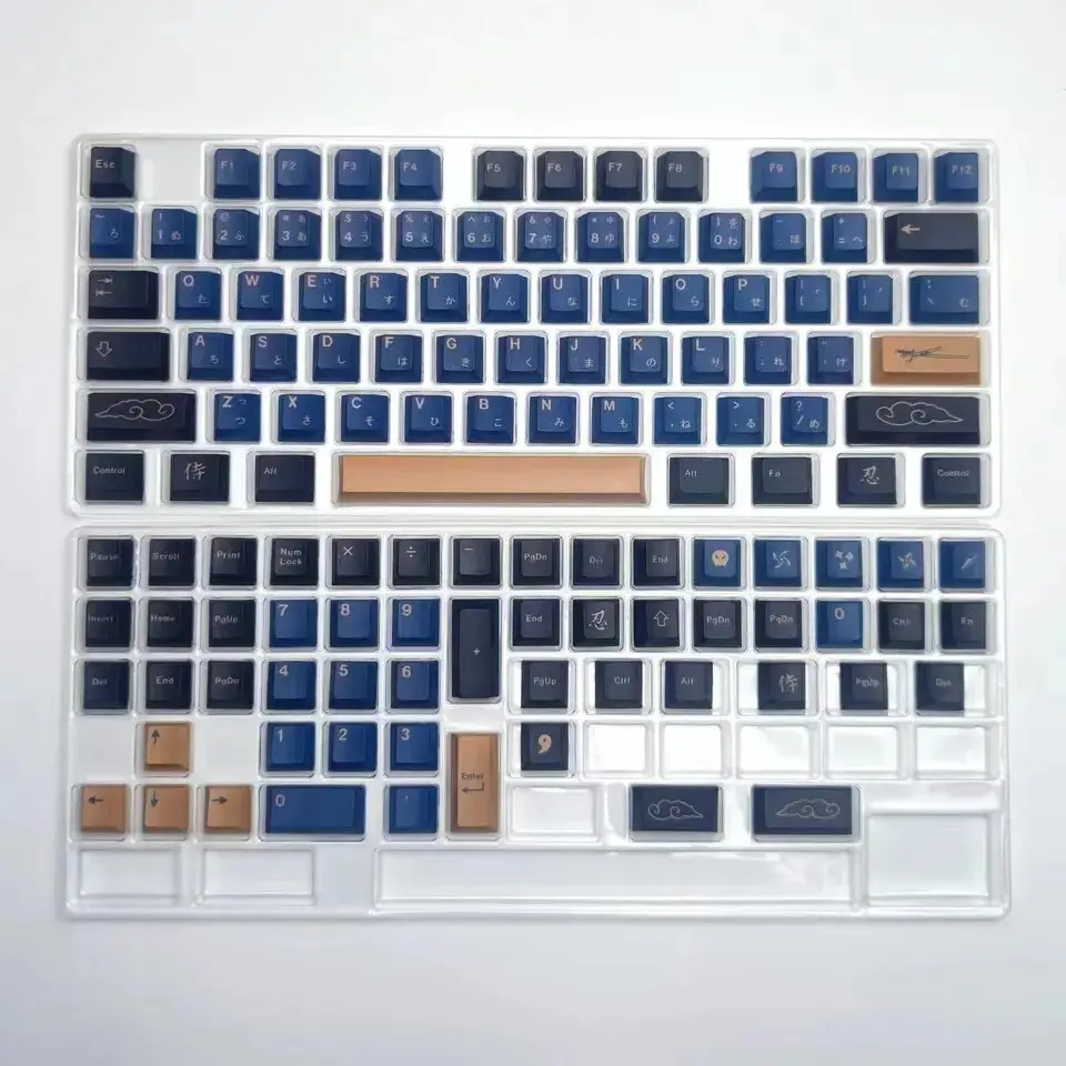 GMK+ Blue Samurai Cherry Custom Keycaps Set (Japanese)