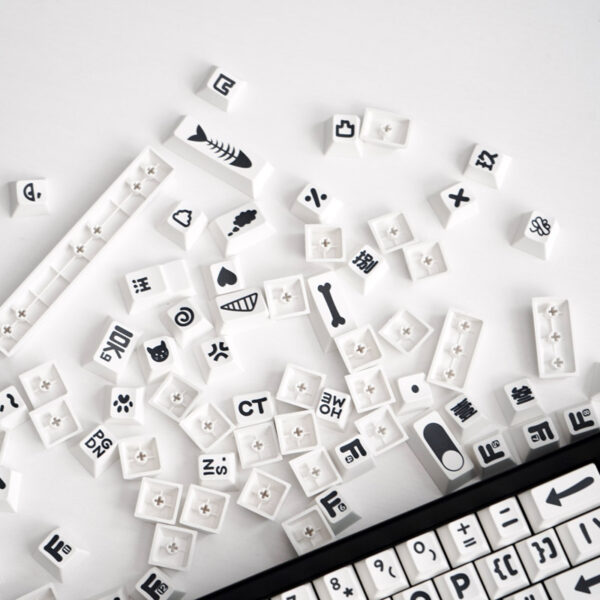GMK+ Black Whitle Custom Keycaps Set