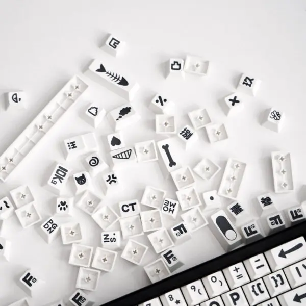 GMK+ Black Whitle Custom Keycaps Set