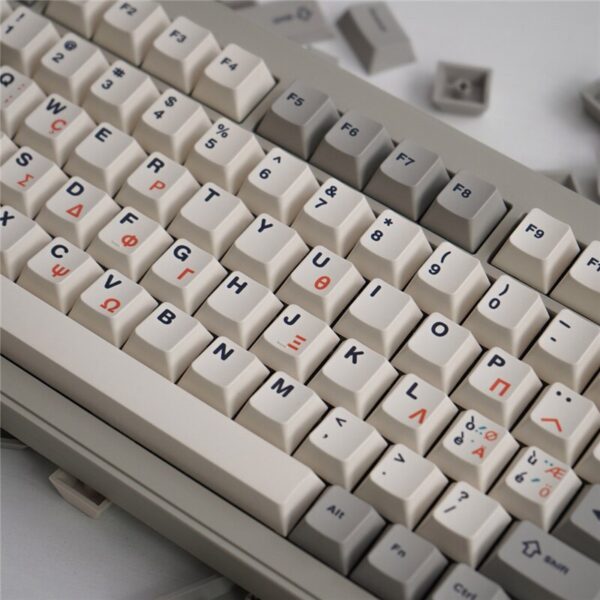 GMK+ Greek Gray Cherry Custom Keycap Set - Image 2