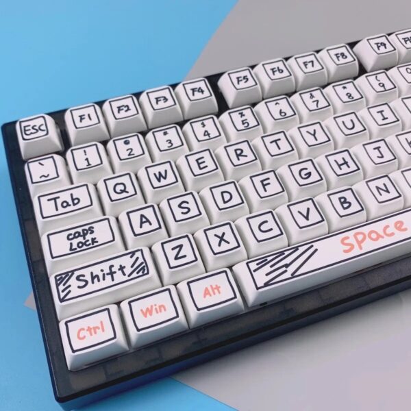 GMK+ Black Graffiti XDA Custom Keycap Set - Image 9