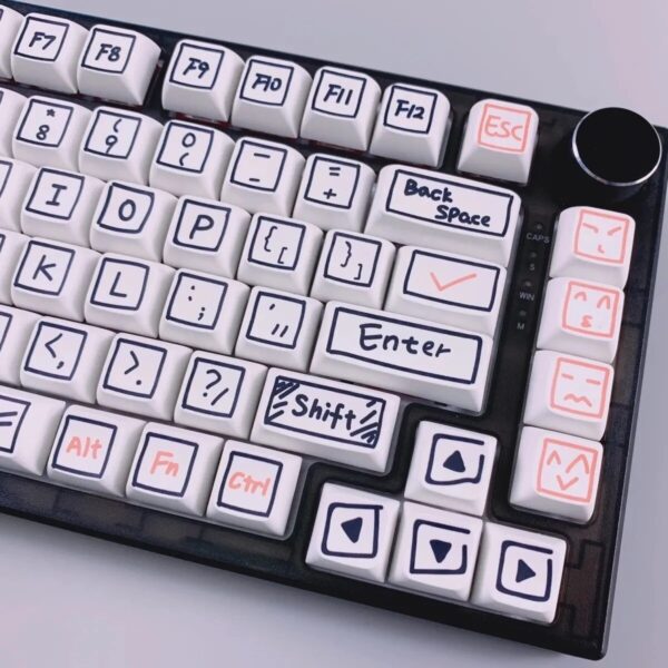 GMK+ Black Graffiti XDA Custom Keycap Set - Image 8