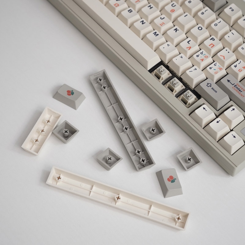 GMK+ Minimalist Beige Cherry Custom Keycap Set