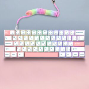 GMK+ Pink Snow Cherry Custom Keycap Set (Japanese)