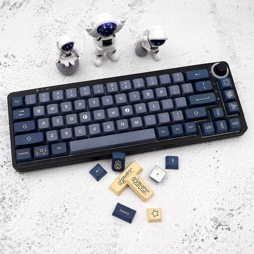 GMK-KEY-teclas XDA Stargaze para dz60/RK61/gk61/gk64/68/75/84/980/104, teclas gmk, 7u, 2.25u/2.75u, barra espaciadora dividida
