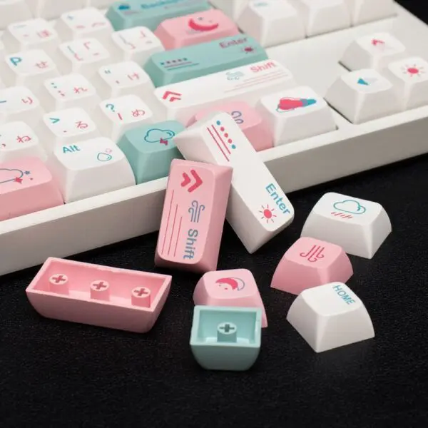 GMK+ Soft Japanese Cherry Custom Keycap Set - Image 2