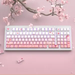 GMK+ Sakura Flower OEM Custom Keycap Set