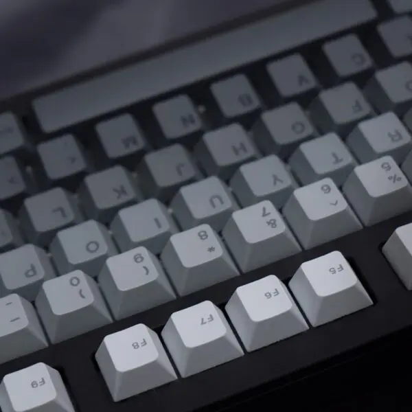 GMK+ Soft Grey Cherry Custom Keycap Set - Image 3