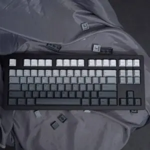 GMK+ Soft Grey Cherry Custom Keycap Set